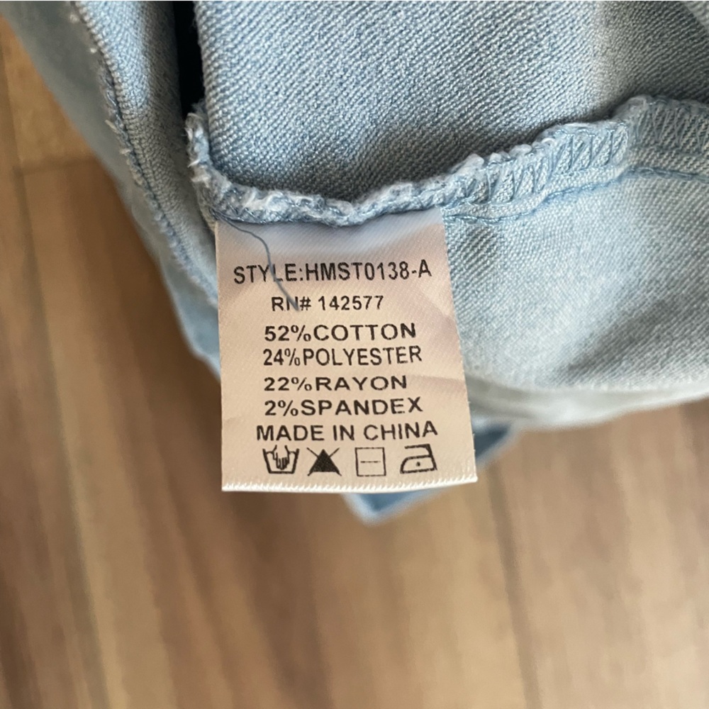 Haute Monde Light Wash Denim Skirt Medium - Picture 6 of 6